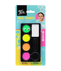 Set vopsele pentru față, 6 culori, neon